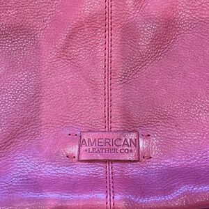 American Leather Co Pink Leather Hobo bag